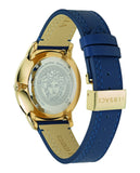 Buy Shop Versace V-Urban Quartz Blue Dial Blue Leather Strap Watch for Men - VELQ00319 USA Online