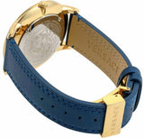 Buy Shop Versace V-Urban Quartz Blue Dial Blue Leather Strap Watch for Men - VELQ00319 USA Online