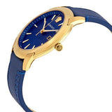 Buy Shop Versace V-Urban Quartz Blue Dial Blue Leather Strap Watch for Men - VELQ00319 USA Online