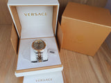 Buy Shop Versace V-Urban Quartz Silver Dial Two Tone Steel Strap Watch for Men - VELQ00519 USA Online
