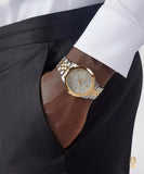 Buy Shop Versace V-Urban Quartz Silver Dial Two Tone Steel Strap Watch for Men - VELQ00519 USA Online