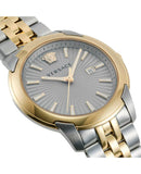 Buy Shop Versace V-Urban Quartz Silver Dial Two Tone Steel Strap Watch for Men - VELQ00519 USA Online
