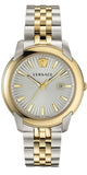 Buy Shop Versace V-Urban Quartz Silver Dial Two Tone Steel Strap Watch for Men - VELQ00519 USA Online