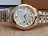 Buy Shop Versace V-Urban Quartz White Dial Gold Steel Strap Watch For Men - VELQ00719 USA Online