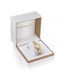 Buy Shop Versace Mini Virtus Quartz White Dial Gold Steel Strap Watch For Men - VET300221 USA Online