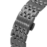 Buy Shop Versace Viamond Quartz Black Dial Grey Steel Strap Watch For Men - VEPO00520 USA Online