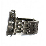 Buy Shop Versace Viamond Quartz Black Dial Grey Steel Strap Watch For Men - VEPO00520 USA Online