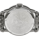 Buy Shop Versace Viamond Quartz Black Dial Grey Steel Strap Watch For Men - VEPO00520 USA Online