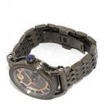 Buy Shop Versace Viamond Quartz Black Dial Grey Steel Strap Watch For Men - VEPO00520 USA Online