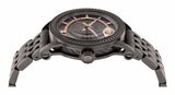 Buy Shop Versace Viamond Quartz Black Dial Grey Steel Strap Watch For Men - VEPO00520 USA Online