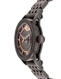Buy Shop Versace Viamond Quartz Black Dial Grey Steel Strap Watch For Men - VEPO00520 USA Online