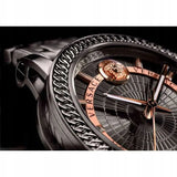 Buy Shop Versace Viamond Quartz Black Dial Grey Steel Strap Watch For Men - VEPO00520 USA Online