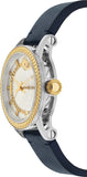 Buy Shop Versace Viamond Quartz White Dial Blue Leather Strap Watch For Men - VEPO00120 USA Online
