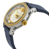 Buy Shop Versace Viamond Quartz White Dial Blue Leather Strap Watch For Men - VEPO00120 USA Online