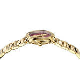 Buy Shop Versace Virtus Mini Quartz Red Dial Gold Steel Strap Watch For Women - VET300321 USA Online