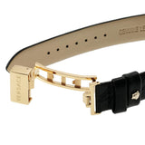 Buy Shop Versace Virtus Quartz Black Dial Black Leather Strap Watch for Women - VEHC00119 USA Online