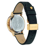 Buy Shop Versace Virtus Quartz Black Dial Black Leather Strap Watch for Women - VEHC00119 USA Online
