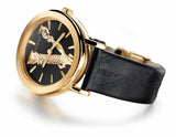 Buy Shop Versace Virtus Quartz Black Dial Black Leather Strap Watch for Women - VEHC00119 USA Online