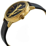 Buy Shop Versace Virtus Quartz Black Dial Black Leather Strap Watch for Women - VEHC00119 USA Online
