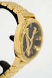 Buy Shop Versace Virtus Quartz Black Dial Gold Steel Strap Watch for Women - VEHC00619 USA Online