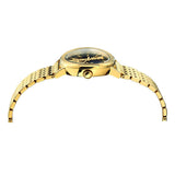 Buy Shop Versace Virtus Quartz Black Dial Gold Steel Strap Watch for Women - VEHC00619 USA Online