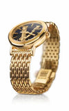 Buy Shop Versace Virtus Quartz Black Dial Gold Steel Strap Watch for Women - VEHC00619 USA Online