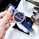 Buy Shop Versace Virtus Quartz Blue Dial Blue Leather Strap Watch for Women - VEHC00419 USA Online