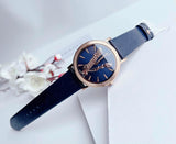 Buy Shop Versace Virtus Quartz Blue Dial Blue Leather Strap Watch for Women - VEHC00419 USA Online