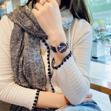 Buy Shop Versace Virtus Quartz Blue Dial Blue Leather Strap Watch for Women - VEHC00419 USA Online
