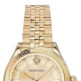 Buy Shop Versace Virtus Quartz Gold Dial Gold Steel Strap Watch for Women - VEHU00720 USA Online