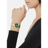 Buy Shop Versace Virtus Quartz Green Dial Two Tone Steel Strap Watch For Women - VET300821 USA Online