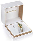 Buy Shop Versace Virtus Quartz Green Dial Two Tone Steel Strap Watch For Women - VET300821 USA Online