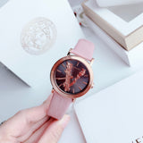 Buy Shop Versace Virtus Quartz Grey Dial Pink Leather Strap Watch for Women - VEHC00319 USA Online