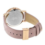 Buy Shop Versace Virtus Quartz Grey Dial Pink Leather Strap Watch for Women - VEHC00319 USA Online