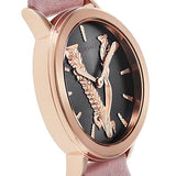 Buy Shop Versace Virtus Quartz Grey Dial Pink Leather Strap Watch for Women - VEHC00319 USA Online