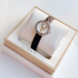 Buy Shop Versace Virtus Quartz White Dial Black Leather Strap Watch For Women - VET300421 USA Online