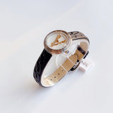 Buy Shop Versace Virtus Quartz White Dial Black Leather Strap Watch For Women - VET300421 USA Online