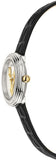 Buy Shop Versace Virtus Quartz White Dial Black Leather Strap Watch For Women - VET300421 USA Online