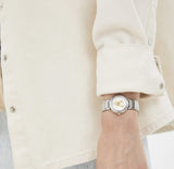 Buy Shop Versace Virtus Quartz White Dial Silver Steel Strap Watch For Women - VET300621 USA Online