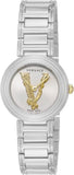 Buy Shop Versace Virtus Quartz White Dial Silver Steel Strap Watch For Women - VET300621 USA Online