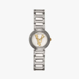 Buy Shop Versace Virtus Quartz White Dial Silver Steel Strap Watch For Women - VET300621 USA Online