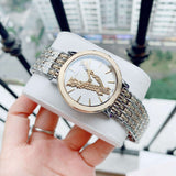 Buy Shop Versace Virtus Quartz White Dial Two Tone Steel Strap Watch for Women - VEHC00719 USA Online