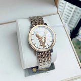 Buy Shop Versace Virtus Quartz White Dial Two Tone Steel Strap Watch for Women - VEHC00719 USA Online