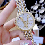 Buy Shop Versace Virtus Quartz White Dial Two Tone Steel Strap Watch for Women - VEHC00719 USA Online
