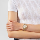 Buy Shop Versace Virtus Quartz White Dial Two Tone Steel Strap Watch for Women - VEHC00719 USA Online