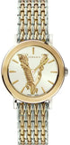 Buy Shop Versace Virtus Quartz White Dial Two Tone Steel Strap Watch for Women - VEHC00719 USA Online