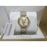Buy Shop Versace Virtus Quartz White Dial Two Tone Steel Strap Watch For Women - VET300721 USA Online