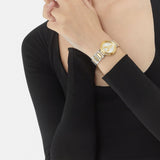 Buy Shop Versace Virtus Quartz White Dial Two Tone Steel Strap Watch For Women - VET300721 USA Online