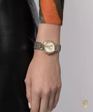 Buy Shop Versace Virtus Quartz White Dial Two Tone Steel Strap Watch For Women - VET300721 USA Online