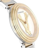 Buy Shop Versace Virtus Quartz White Dial Two Tone Steel Strap Watch For Women - VET300721 USA Online